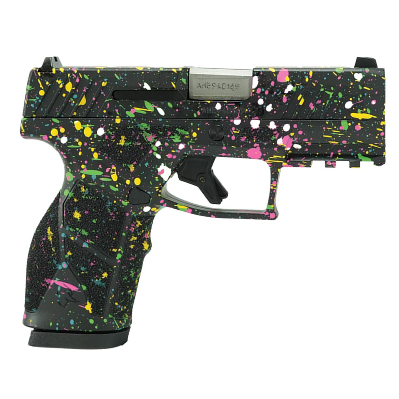 Taurus GX2 "Multi-Color Paint Splatter" Handgun 9mm Luger 13rd Magazines (2) 3.38" Barrel Custom Frame/Slide - Precision Shot Firearms