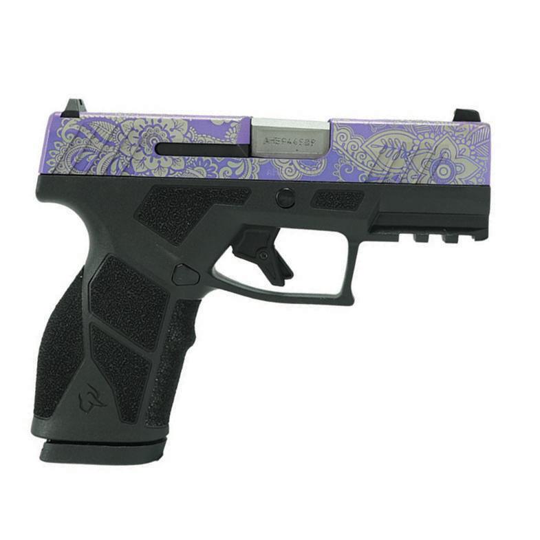 Taurus GX2 "Purple Paisley" Handgun 9mm Luger 13rd Magazines (2) 3.38" Barrel Black Frame/Custom Slide - Precision Shot Firearms