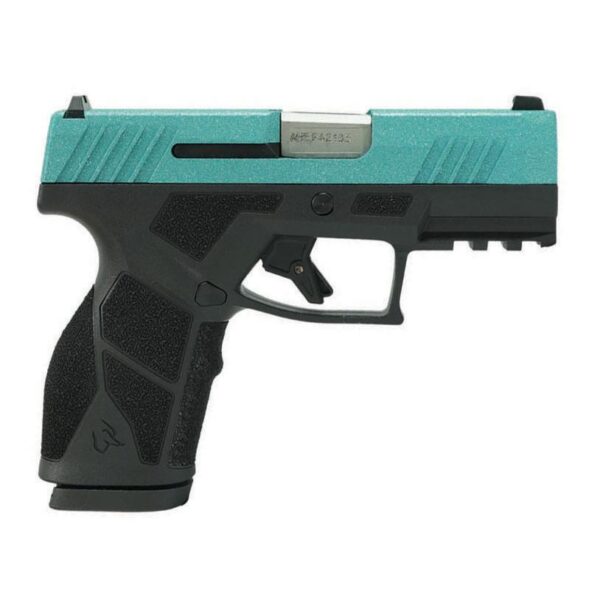 Taurus GX2 "Robin's Egg Blue Glitter" Handgun 9mm Luger 13rd Magazines (2) 3.38" Barrel Black Frame/Custom Slide - Precision Shot Firearms