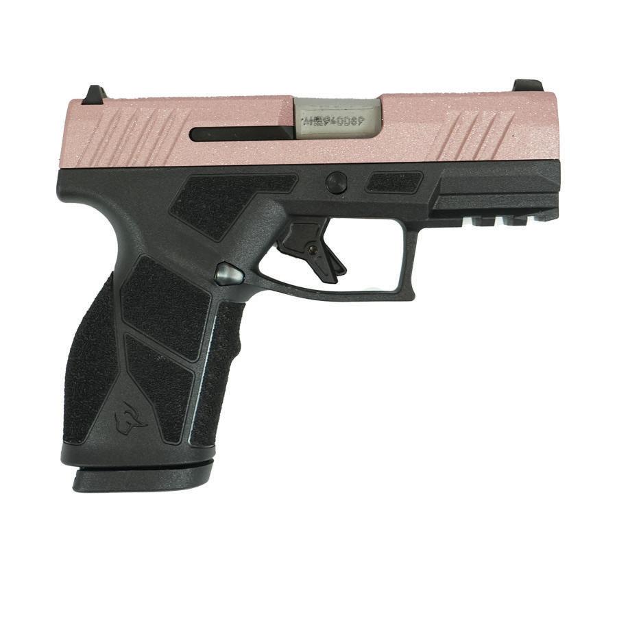 Taurus GX2 "Rose Gold Glitter" Handgun 9mm Luger 13rd Magazines (2) 3.38" Barrel Black Frame/Custom Slide - Precision Shot Firearms