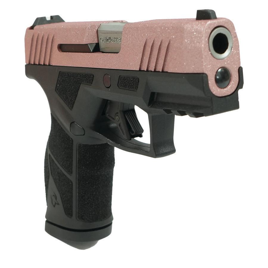 Taurus GX2 "Rose Gold Glitter" Handgun 9mm Luger 13rd Magazines (2) 3.38" Barrel Black Frame/Custom Slide - Precision Shot Firearms