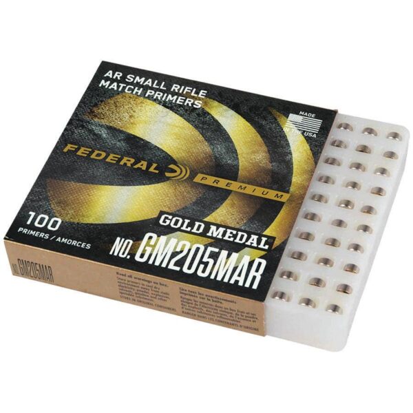 Federal Premium Gold Medal Centerfire Primers AR Small Rifle Match 1000/ct - Precision Shot Firearms