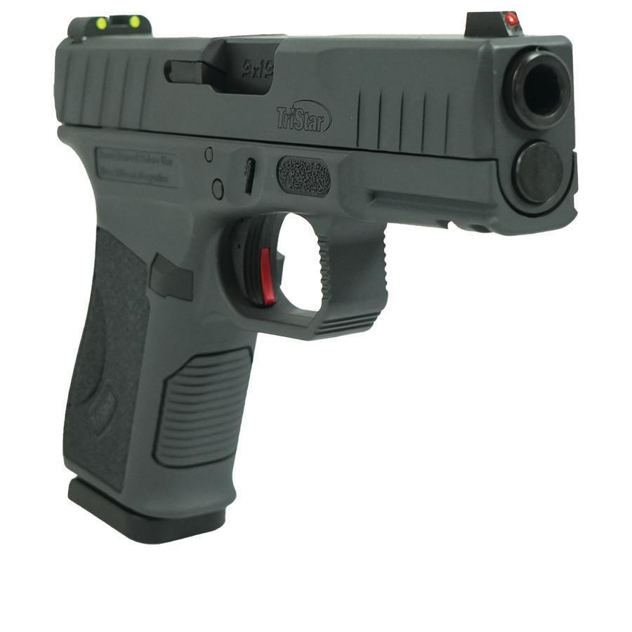 Tristar APOC Handgun 9mm Luger 15rd Magazine(2) 4" Barrel Fiber Optic Sights Black Sniper Gray - Precision Shot Firearms