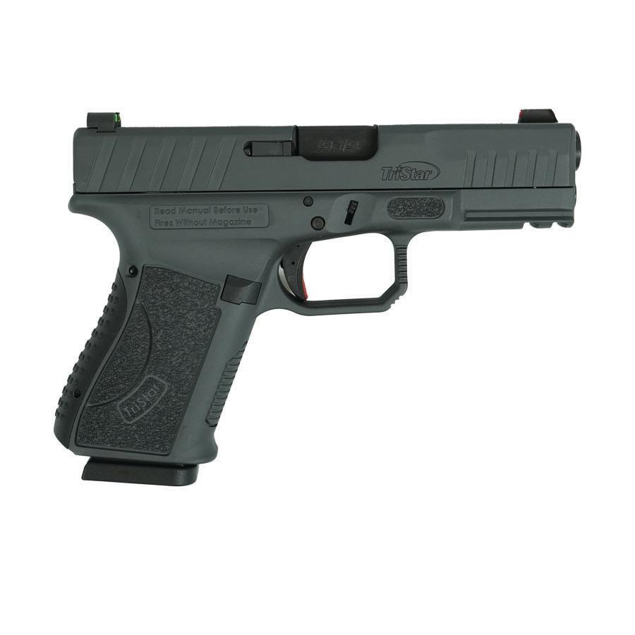 Tristar APOC Handgun 9mm Luger 15rd Magazine(2) 4" Barrel Fiber Optic Sights Black Sniper Gray - Precision Shot Firearms
