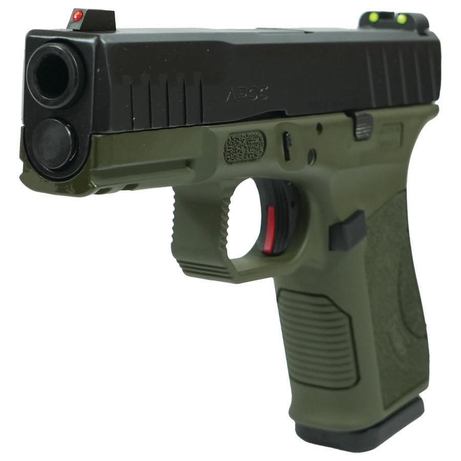 Tristar APOC Handgun 9mm Luger 15rd Magazine 4" Barrel Fiber Optic Sights OD Green/Black - Precision Shot Firearms