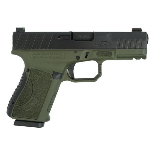 Tristar APOC Handgun 9mm Luger 15rd Magazine 4" Barrel Fiber Optic Sights OD Green/Black - Precision Shot Firearms