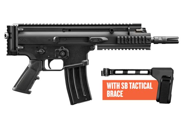 SCAR 15P 5.56MM BLK 7.5" BRACE, 38-101882