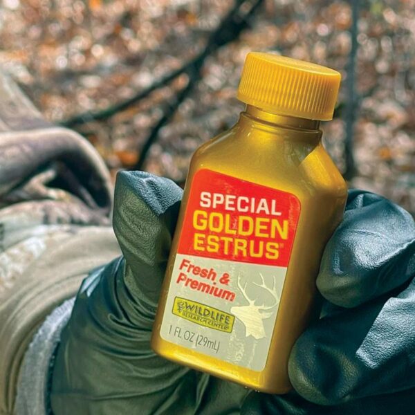 Wildlife Research Special Golden Estrus - Fresh & Super Premium Whitetail Doe Urine with Estrus Secretions 1 FL OZ - Precision Shot Firearms