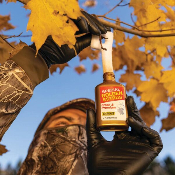 Wildlife Research Special Golden Estrus - Fresh & Super Premium Whitetail Doe Urine with Estrus Secretions 1 FL OZ - Precision Shot Firearms