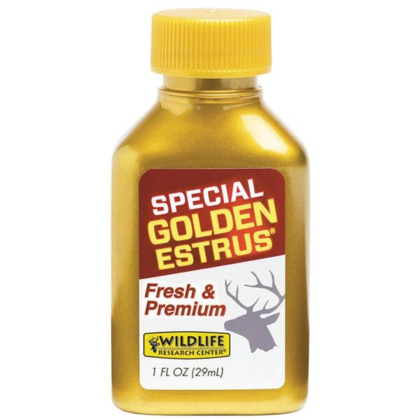 Wildlife Research Special Golden Estrus - Fresh & Super Premium Whitetail Doe Urine with Estrus Secretions 1 FL OZ - Precision Shot Firearms