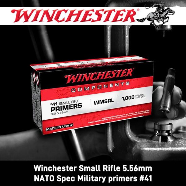 Winchester #41 WMSRL Primers for 5.56 | AR-15 Primers 1000/ct - Precision Shot Firearms