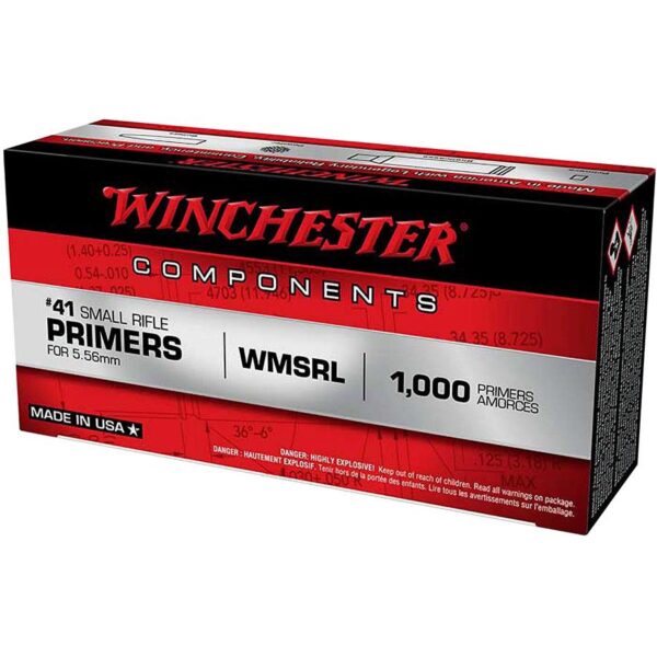 Winchester #41 WMSRL Primers for 5.56 | AR-15 Primers 1000/ct - Precision Shot Firearms