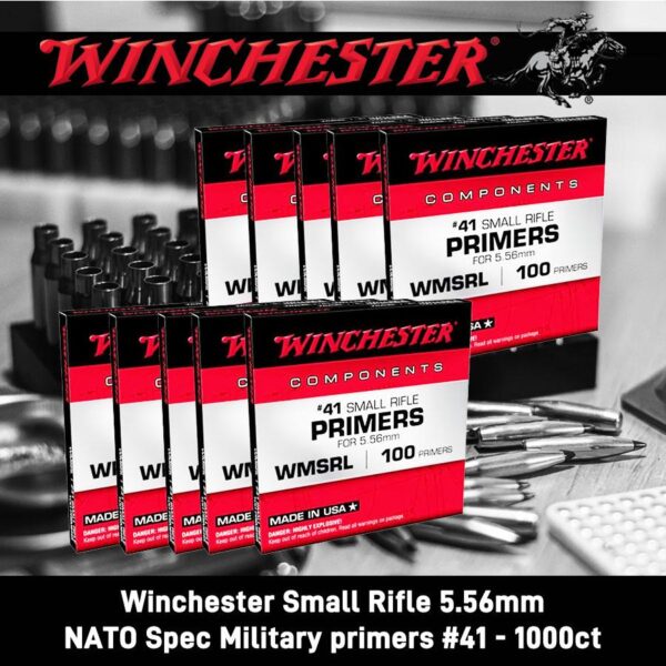 Winchester #41 WMSRL Primers for 5.56 | AR-15 Primers 1000/ct - Precision Shot Firearms