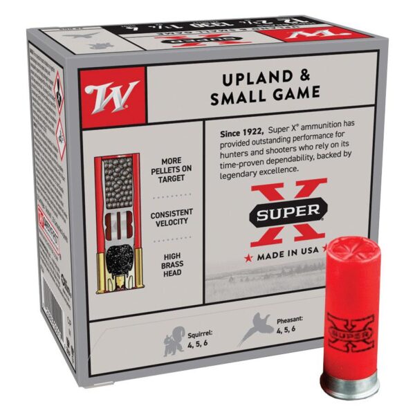 Winchester Super-X High-Brass Shotshells 12 ga 2-3/4" 1-1/4 oz 1330 fps #4 25/ct - Precision Shot Firearms