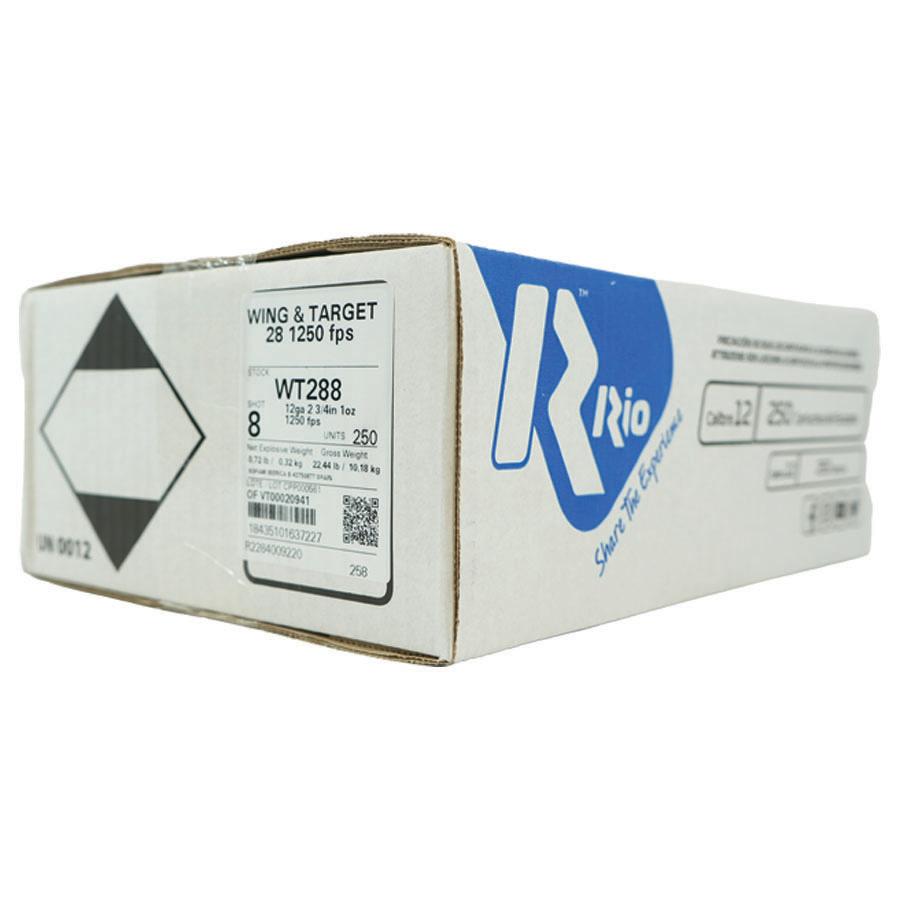 Rio Wing & Target Shotshells 12ga 1oz 2-3/4" 1250 fps #8 250/ct Case (10 Boxes of 25/ct) - Precision Shot Firearms