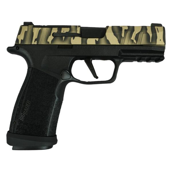 Sig Sauer P365 "Tiger Striped" XMACRO TACOPS Handgun 9mm Luger 17rd Magazines(4) 3.7" Barrel - Precision Shot Firearms