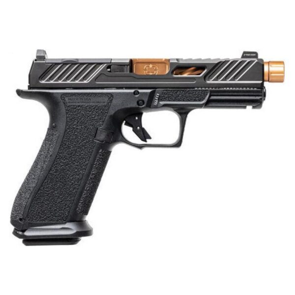 Shadow Systems XR920 Elite Optic Cut Handgun 9mm Luger 17rd Magazine 5.5" Threaded Bronze Barrel Black Grip - Precision Shot Firearms