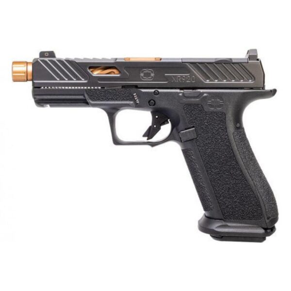 Shadow Systems XR920 Elite Optic Cut Handgun 9mm Luger 17rd Magazine 5.5" Threaded Bronze Barrel Black Grip - Precision Shot Firearms