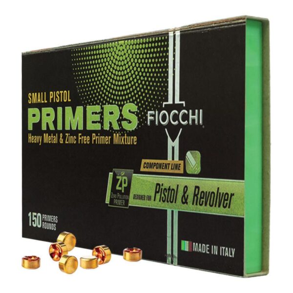 Fiocchi Zero Pollution Small Pistol Primers 1500/ct - Precision Shot Firearms
