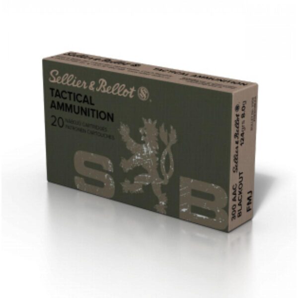 Sellier & Bellot Ammunition .300 AAC Blackout .308" 124 gr FMJ 2165 fps 20/Bo - Precision Shot Firearms